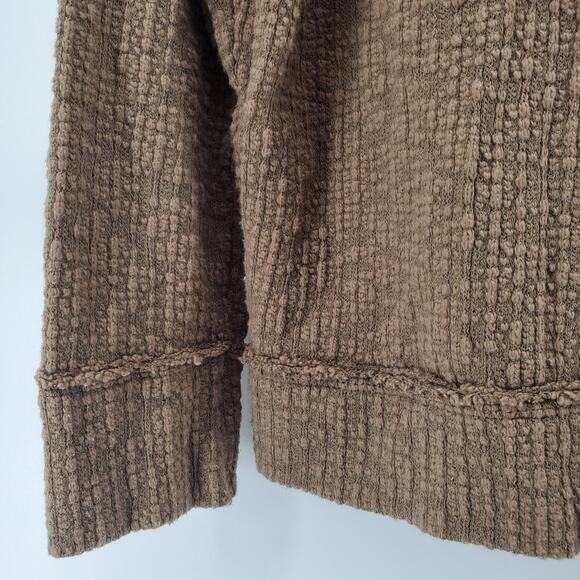 Two by Vince Camuto Women's Olive Green Thick Cotton Tweed Button Down Cardi |M - Picture 9 of 9